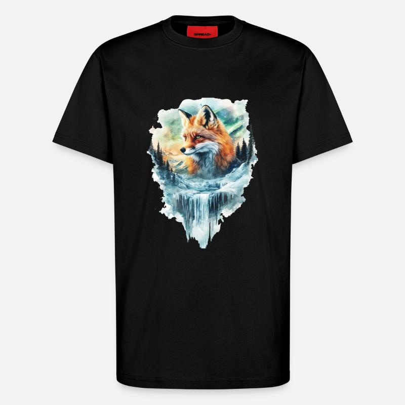 Fuchs - T-Shirt - made by SPREAD - SOLID BLACK