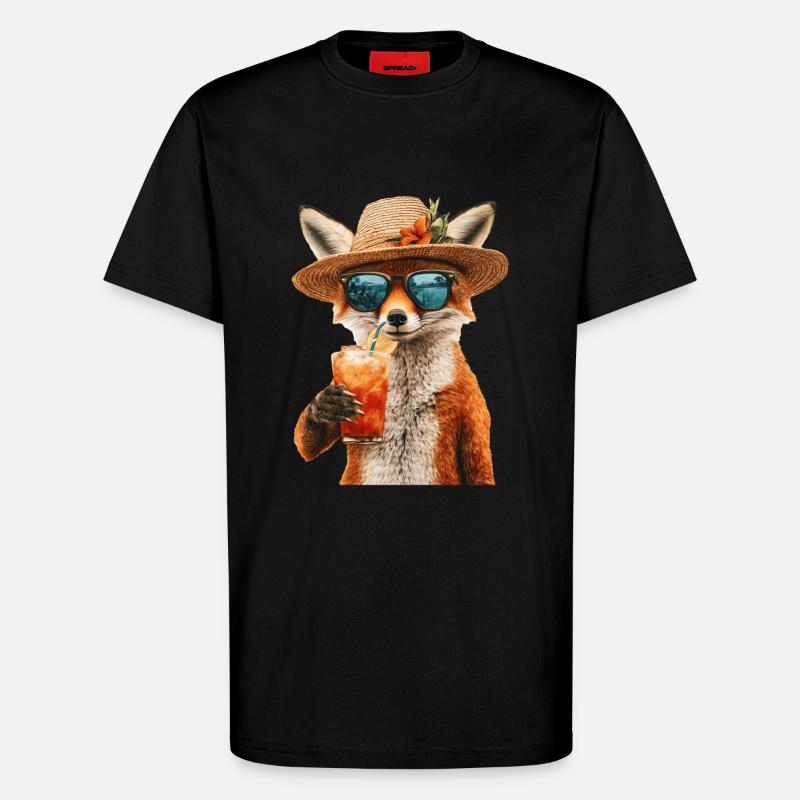 Fuchs - T-Shirt - made by SPREAD - SOLID BLACK