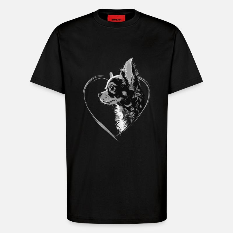 Chihuahua - T-Shirt - made by SPREAD - SOLID BLACK