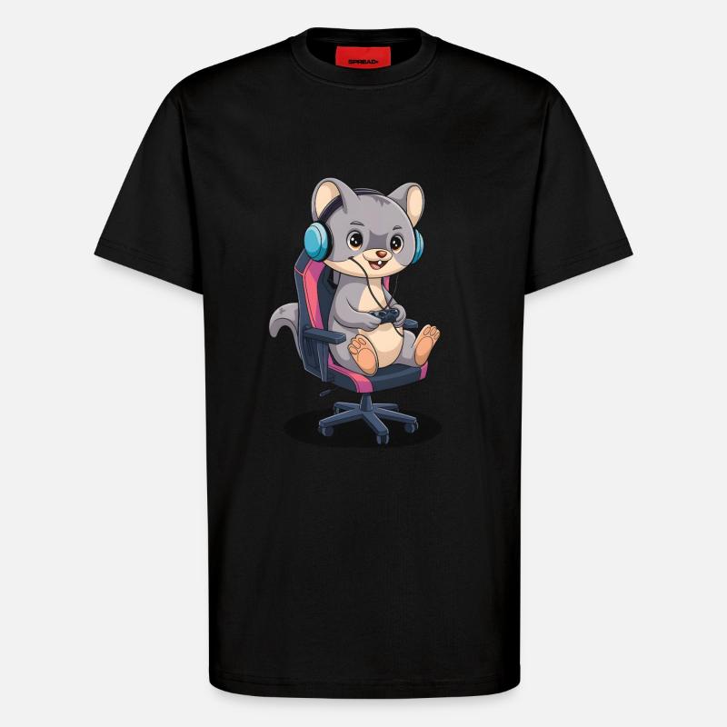 Wiesel - T-Shirt - made by SPREAD - SOLID BLACK