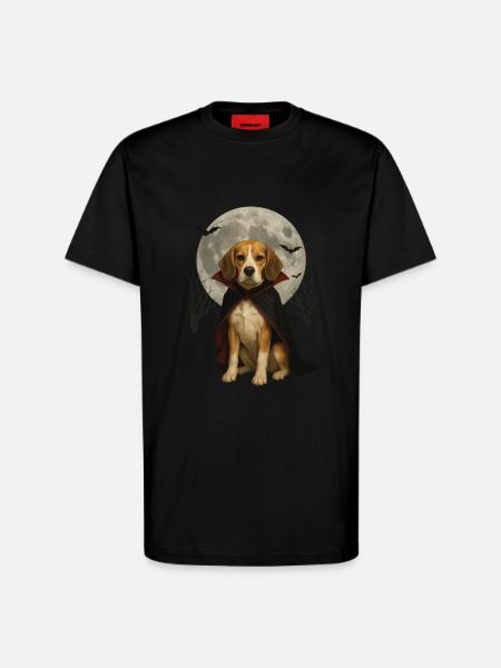 Beagle - T-Shirt - made by SPREAD - SOLID BLACK