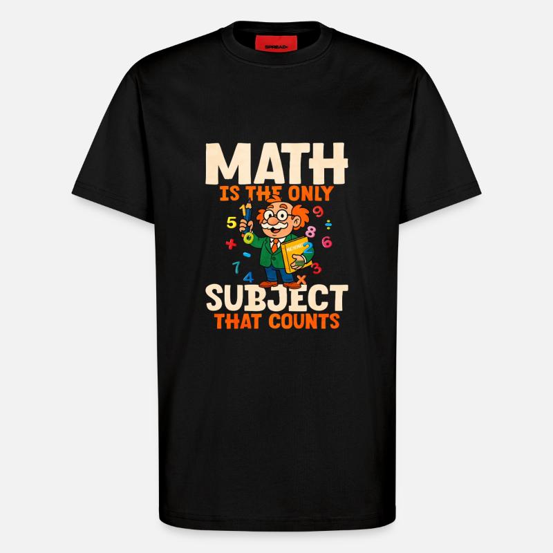 Math - T-Shirt - made by SPREAD - SOLID BLACK