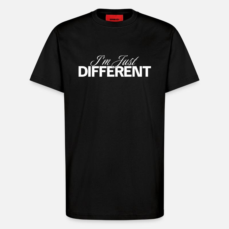 Je suis différent - T-shirt bio décontracté fabriqué en UE - SOLID BLACK