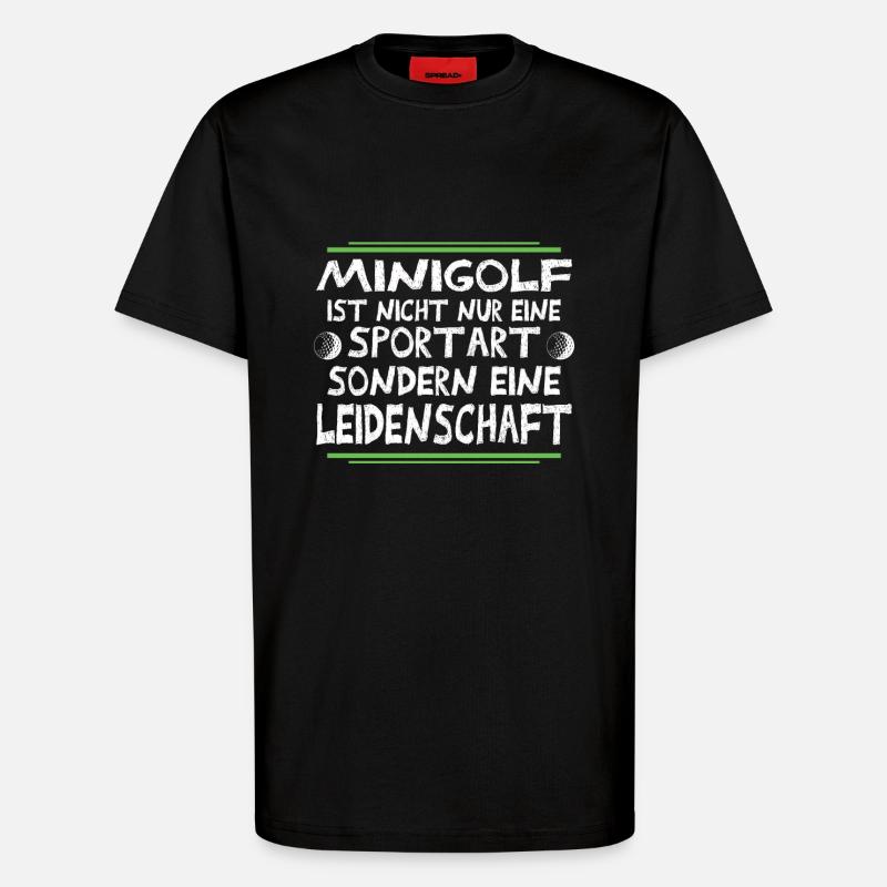 golf - T-shirt bio décontracté fabriqué en UE - SOLID BLACK