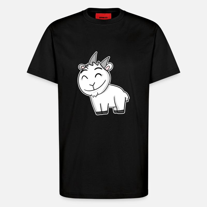 Ziegenbock Bock - T-Shirt - made by SPREAD - SOLID BLACK