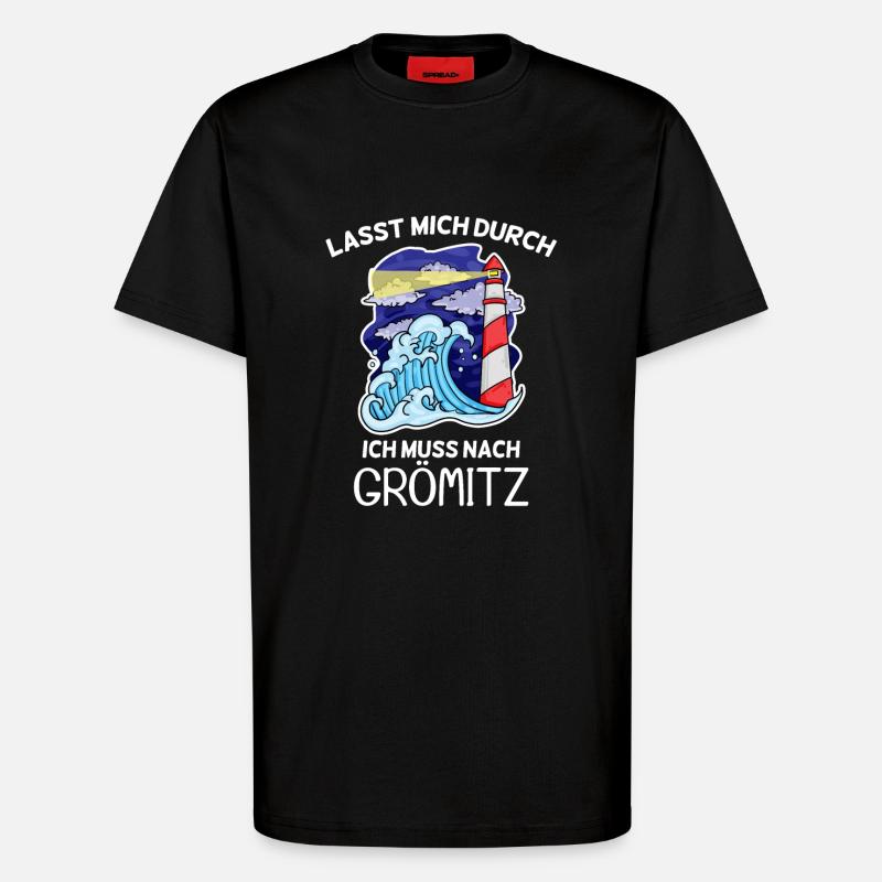 Grömitz Spruch - T-Shirt - made by SPREAD - SOLID BLACK