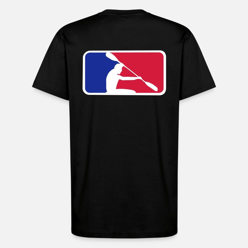 Kanu mit Frame - T-Shirt - made by SPREAD - SOLID BLACK