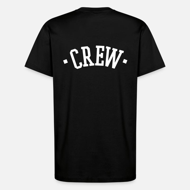 CREW - T-Shirt - made by SPREAD - SOLID BLACK