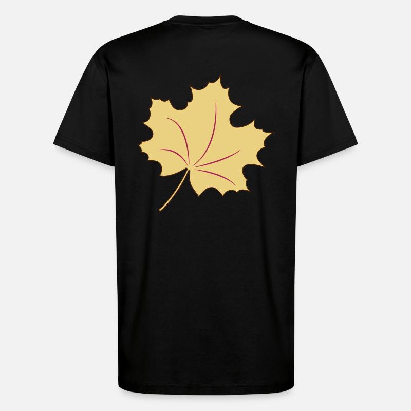 Blatt, der Herbst kann kommen - T-Shirt - made by SPREAD - SOLID BLACK