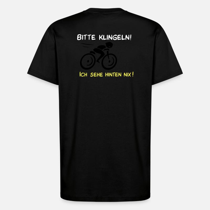 Bitte klingeln! Radfahrer-Hund - T-Shirt - made by SPREAD - SOLID BLACK