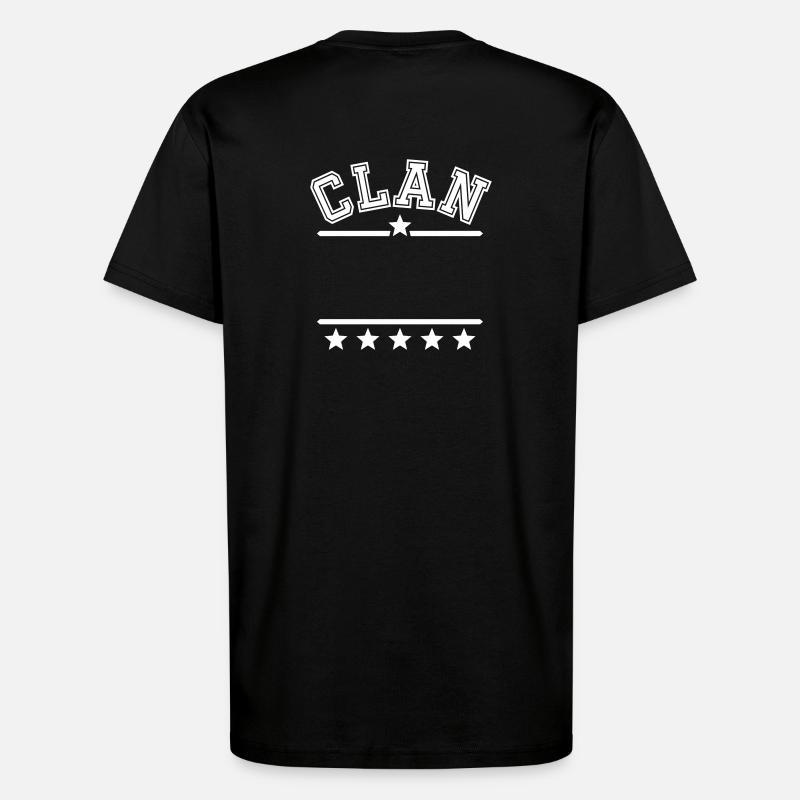 Dein Clan Dein Text - T-Shirt - made by SPREAD - SOLID BLACK