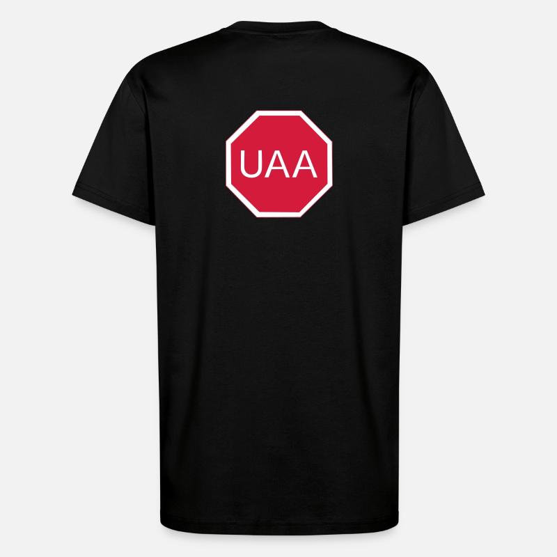 Codon stop - T-shirt bio décontracté fabriqué en UE - SOLID BLACK