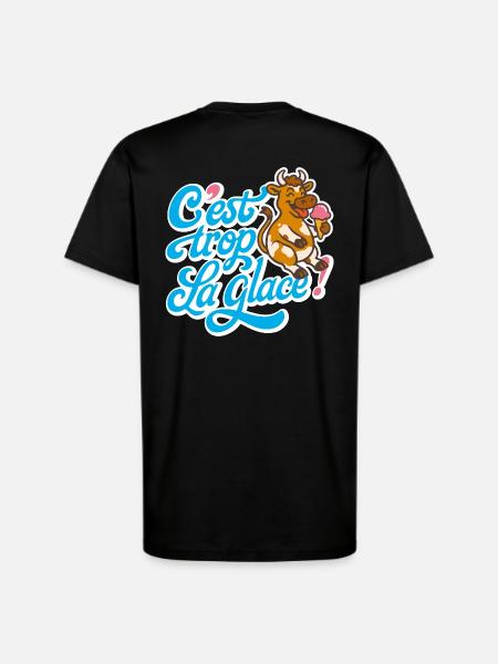 C'est trop la glace ! - T-shirt bio décontracté fabriqué en UE - SOLID BLACK