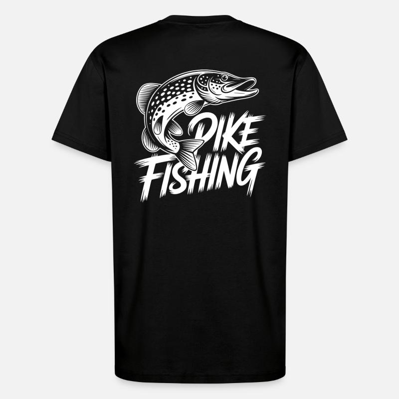 Springender Hecht - T-Shirt - made by SPREAD - SOLID BLACK