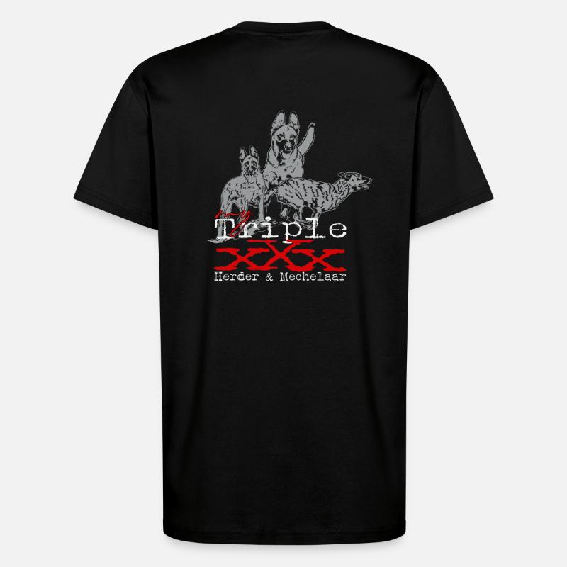 triple x-Herder & x-Mechelaar - T-Shirt - made by SPREAD - SOLID BLACK