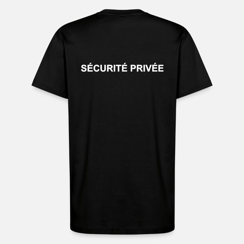 Private Security and Personalized Guarding - T-Shirt - made by SPREAD - SOLID BLACK
