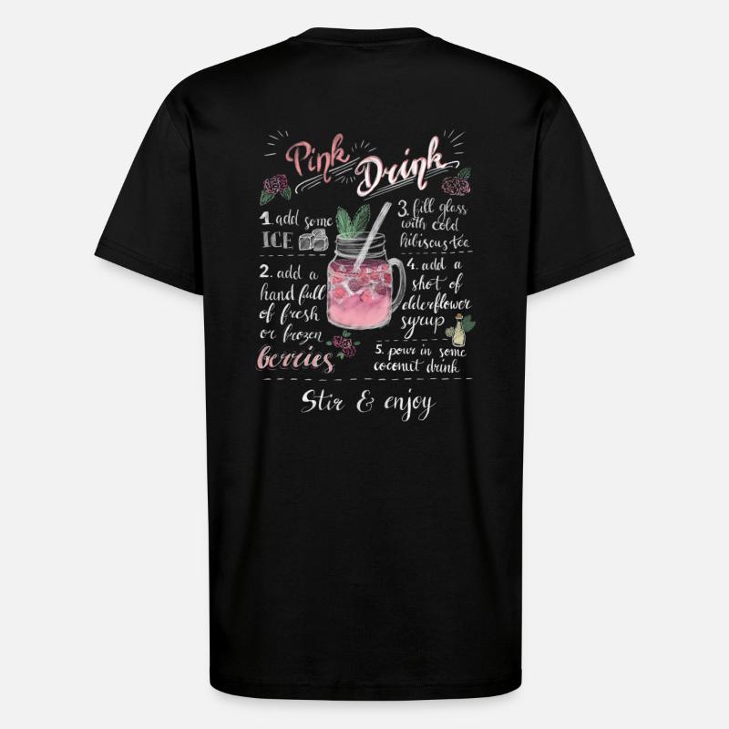 Pink Drink - T-Shirt - made by SPREAD - SOLID BLACK