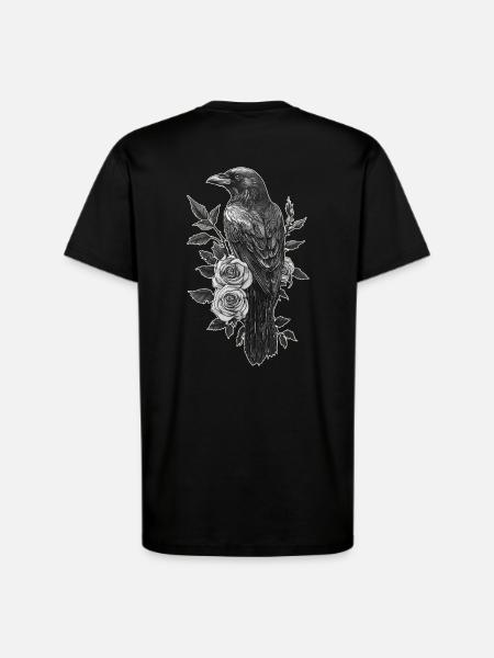 Raven - T-Shirt - made by SPREAD - SOLID BLACK