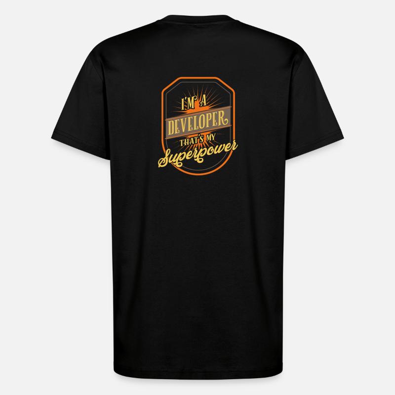 developer - T-Shirt - made by SPREAD - SOLID BLACK