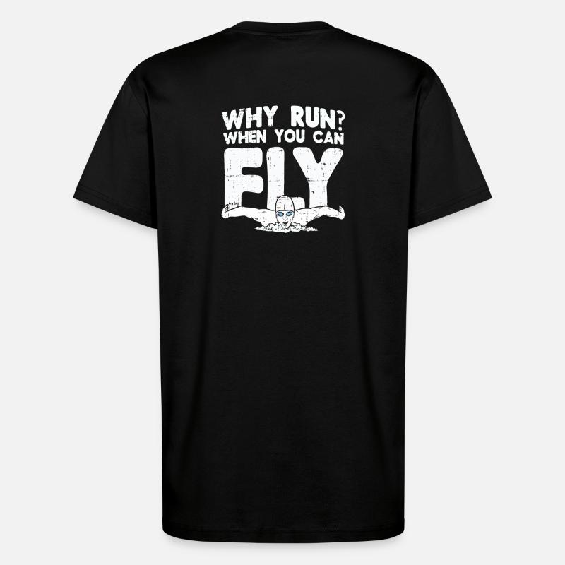 Schwimmen Schwimmer Geschenk - T-Shirt - made by SPREAD - SOLID BLACK