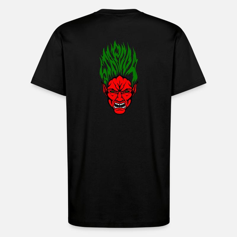 Stapooa couleur démoniaque - T-shirt bio décontracté fabriqué en UE - SOLID BLACK