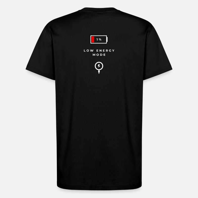 Low Energy Mode Graphics - T-Shirt - made by SPREAD - SOLID BLACK