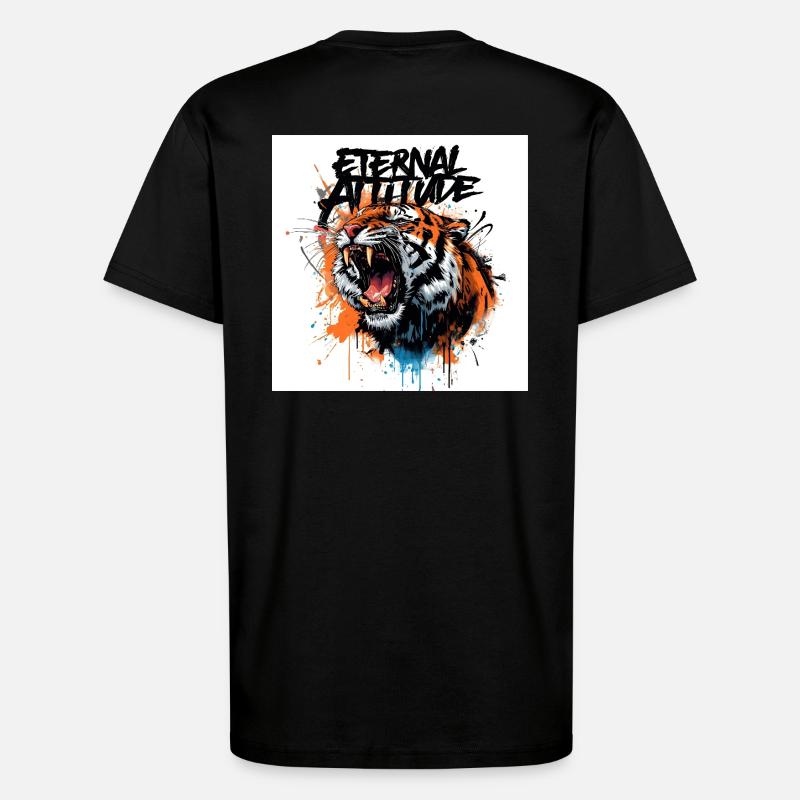 Ewige Tiger-Pose - T-Shirt - made by SPREAD - SOLID BLACK