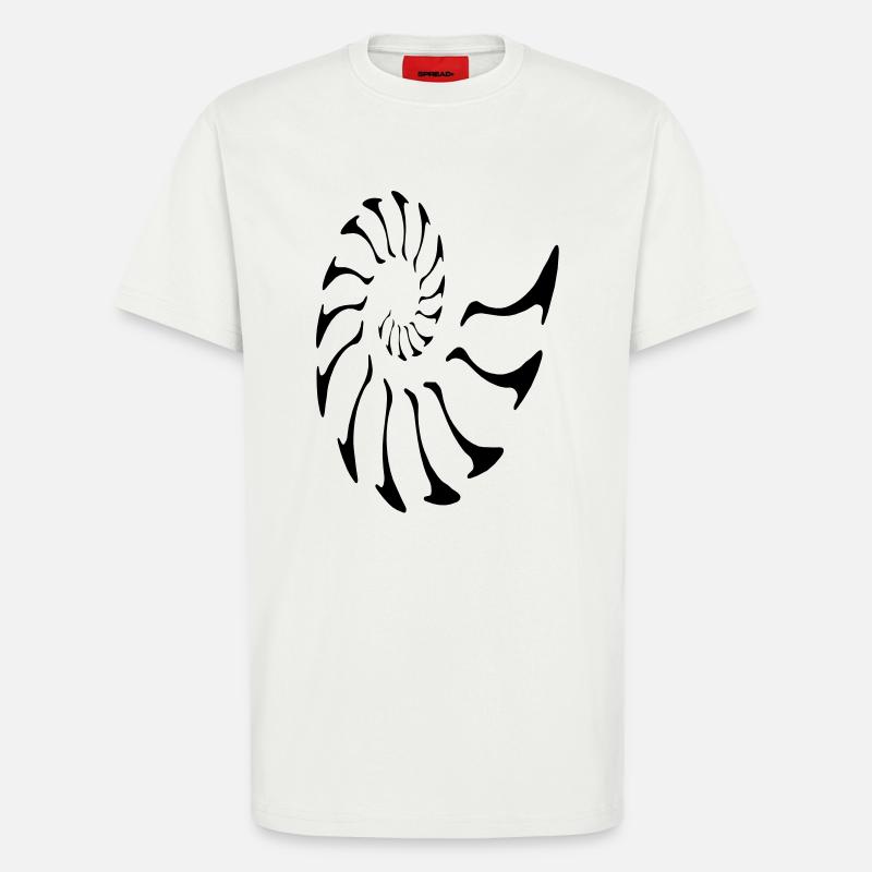 nautilus fibonacci - T-Shirt - made by SPREAD - OFF WHITE