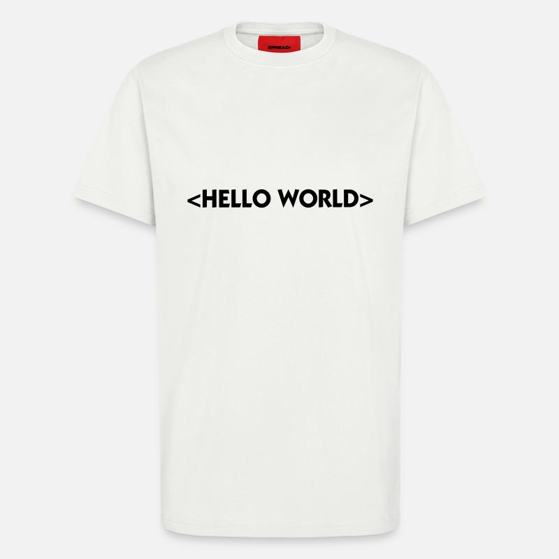 Hallo Welt - T-Shirt - made by SPREAD - OFF WHITE