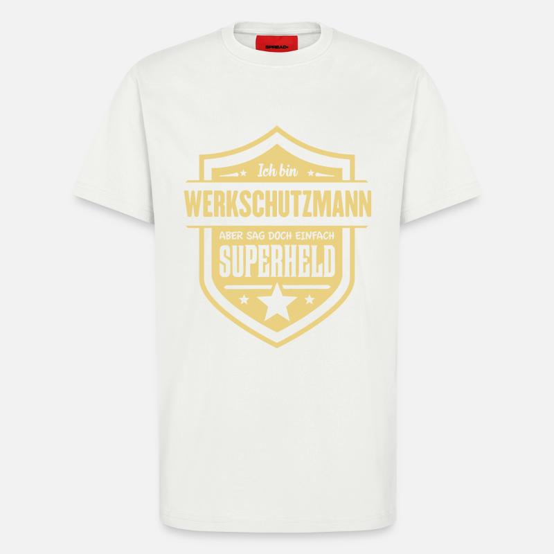 Super Werkschutzmann - T-Shirt - made by SPREAD - OFF WHITE