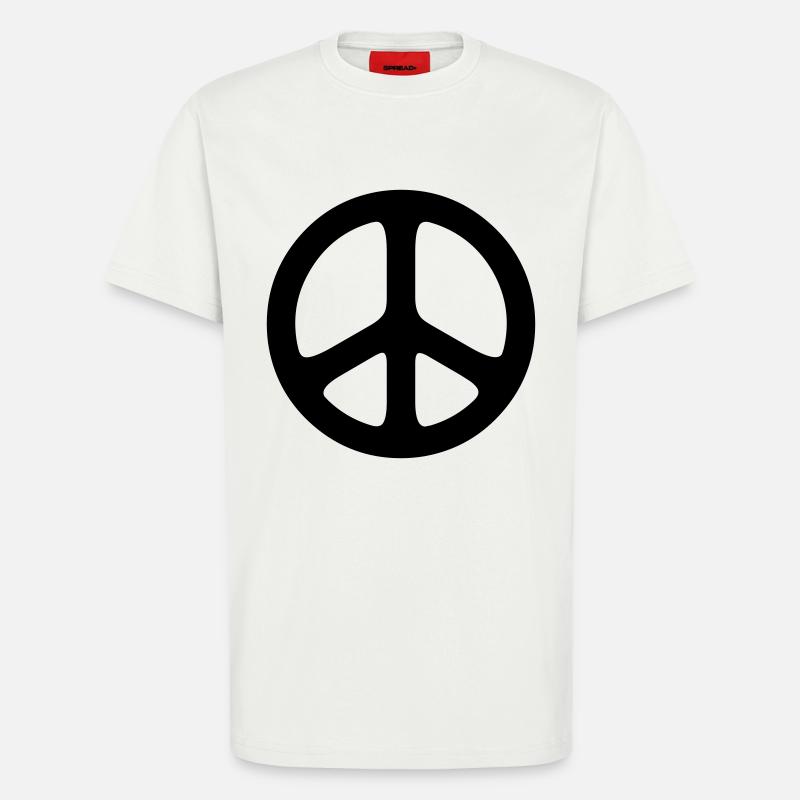 peace sign hippie - T-Shirt - made by SPREAD - OFF WHITE