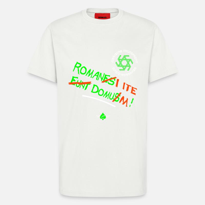 Volksfront (3col) - T-Shirt - made by SPREAD - OFF WHITE
