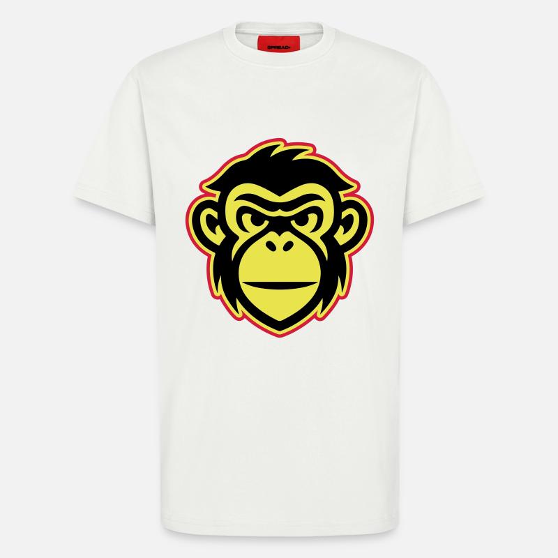 Monkey Head - T-Shirt - made by SPREAD - OFF WHITE