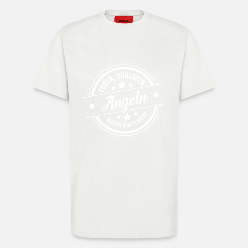 Angeln - T-Shirt - made by SPREAD - OFF WHITE