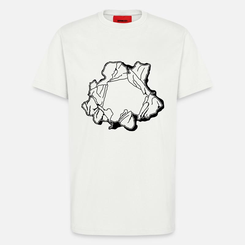 Zerrissenes Papier ca321 - T-Shirt - made by SPREAD - OFF WHITE