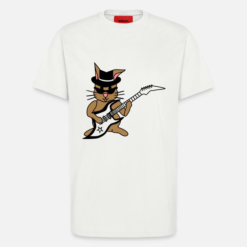 Rockstar Hase - T-Shirt - made by SPREAD - OFF WHITE