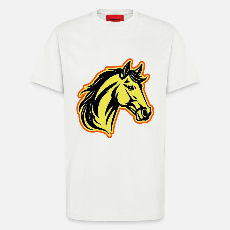 Pferd Kopf - T-Shirt - made by SPREAD - OFF WHITE