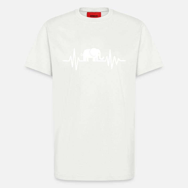 Elefant - T-Shirt - made by SPREAD - OFF WHITE