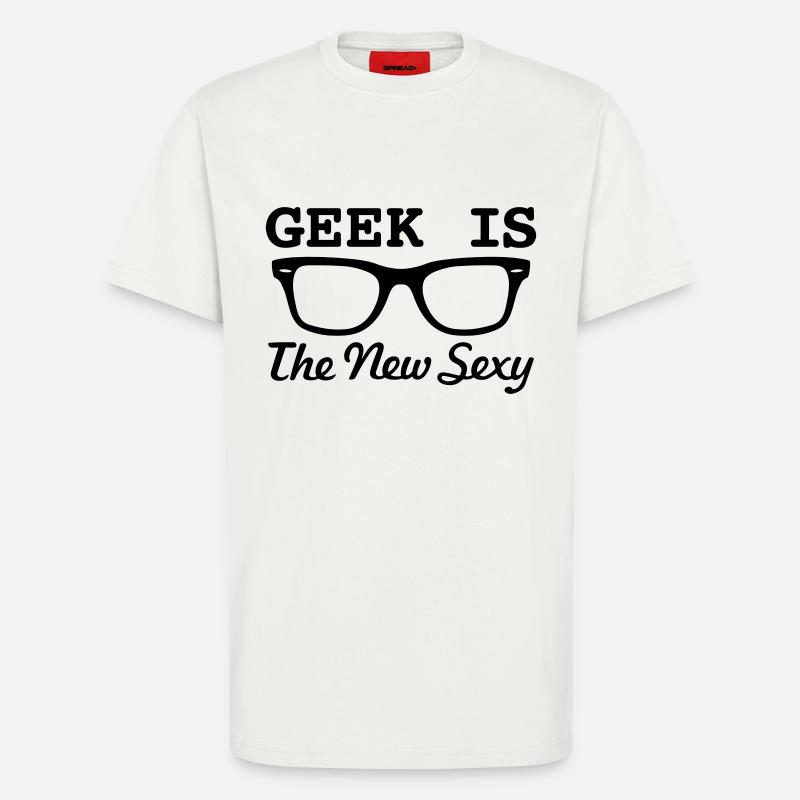 GEEKS SIND SEXY! - T-Shirt - made by SPREAD - OFF WHITE