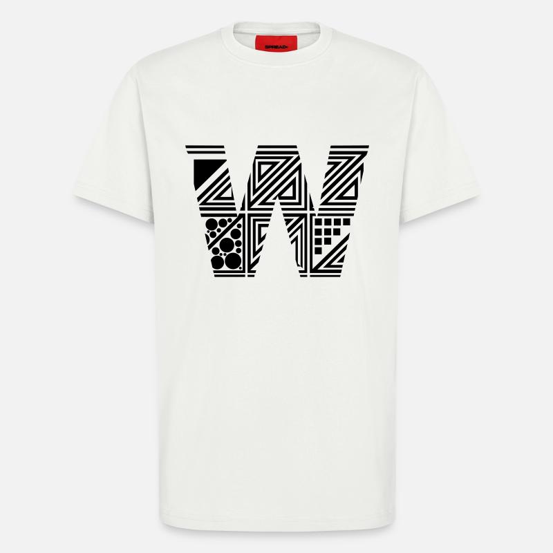 Buchstabe W - T-Shirt - made by SPREAD - OFF WHITE