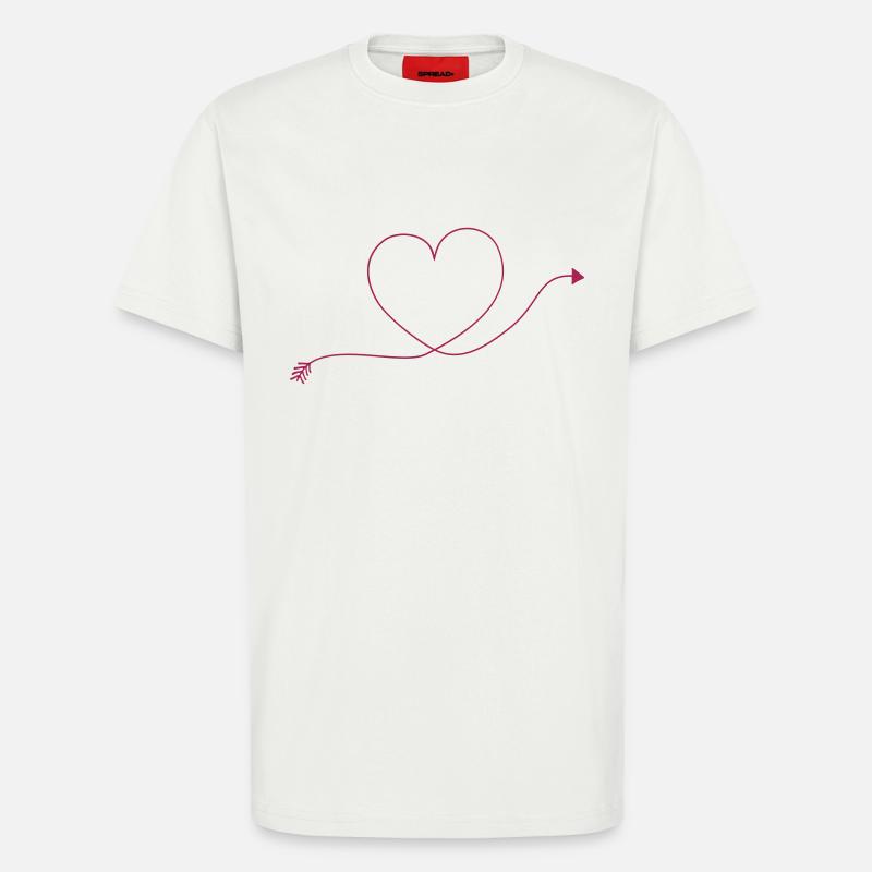 heart_arrow_2 - T-Shirt - made by SPREAD - OFF WHITE