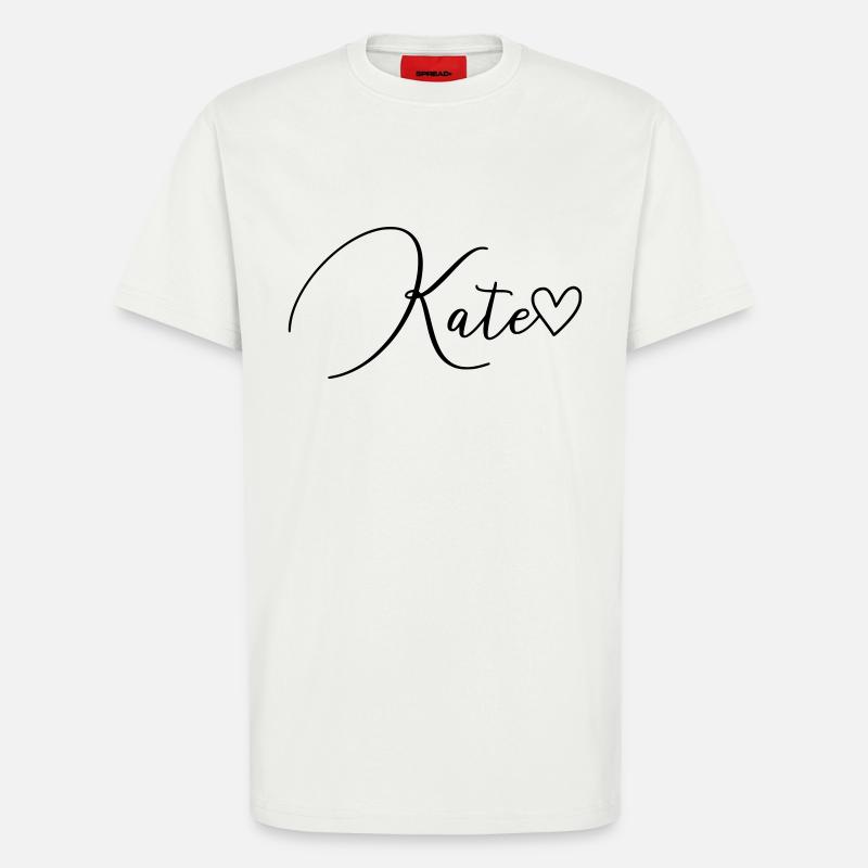 Kate Name Vorname Mädchen - T-Shirt - made by SPREAD - OFF WHITE