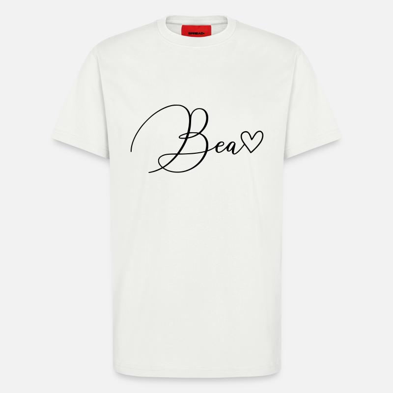 Bea Name Vorname Mädchen - T-Shirt - made by SPREAD - OFF WHITE
