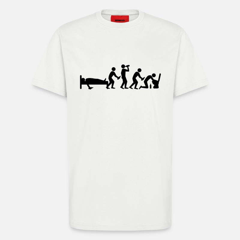 hangover_evolution - T-Shirt - made by SPREAD - OFF WHITE
