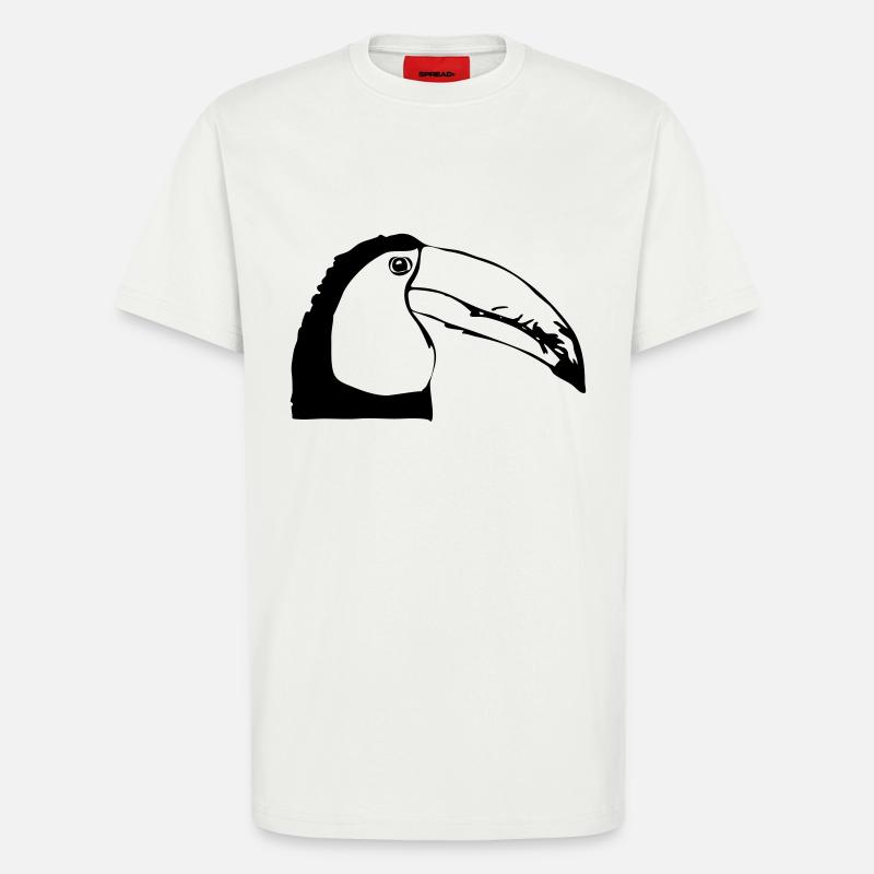 Tukan im Profil - T-Shirt - made by SPREAD - OFF WHITE