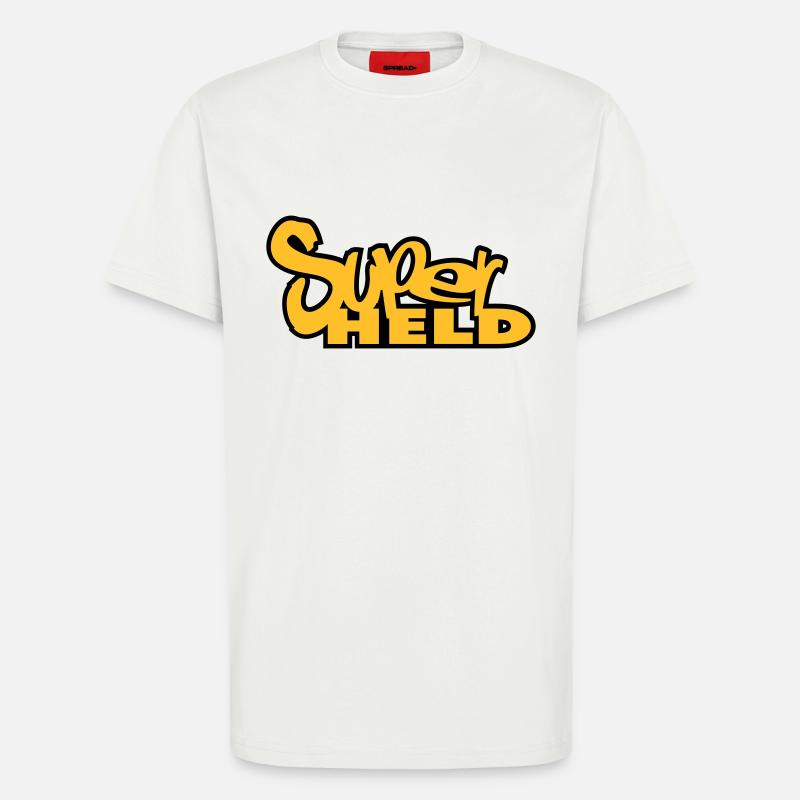 superheld - T-Shirt - made by SPREAD - OFF WHITE