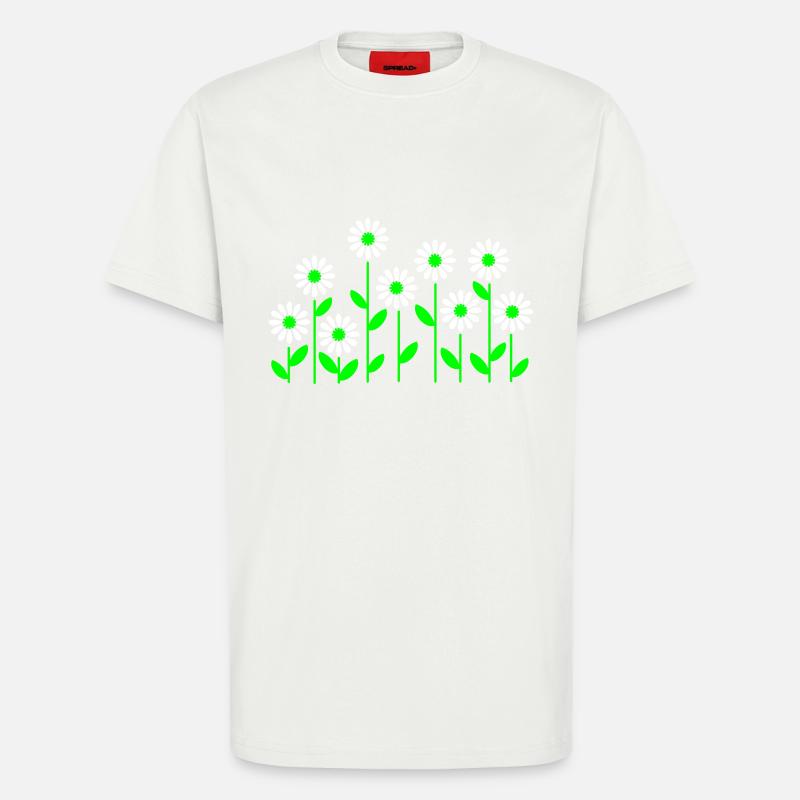 Blumenbeet (3c) - T-Shirt - made by SPREAD - OFF WHITE