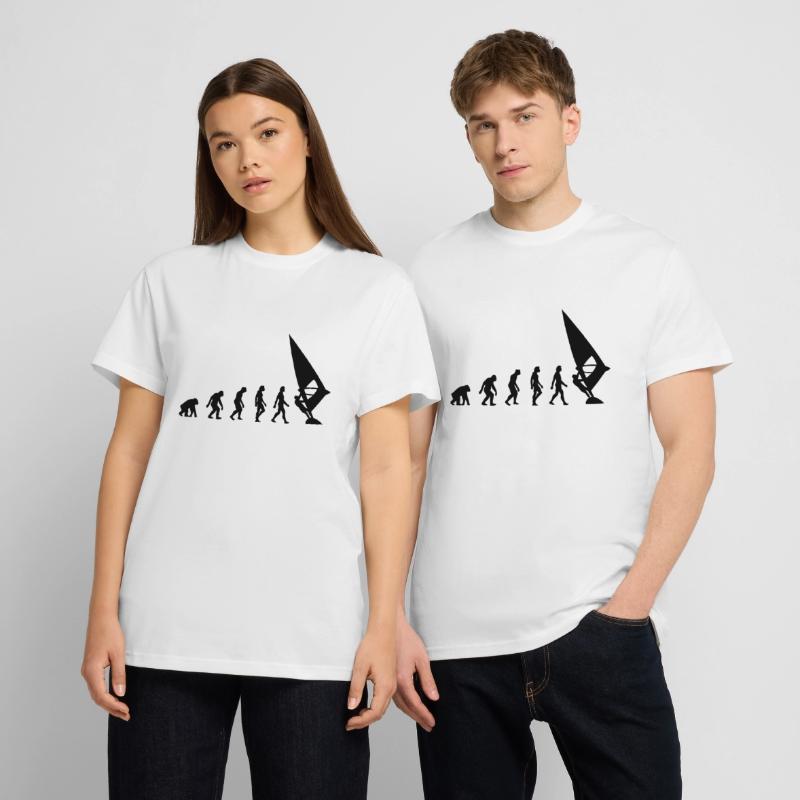Die Evolution von Windsurfing T-Shirt - made by SPREAD