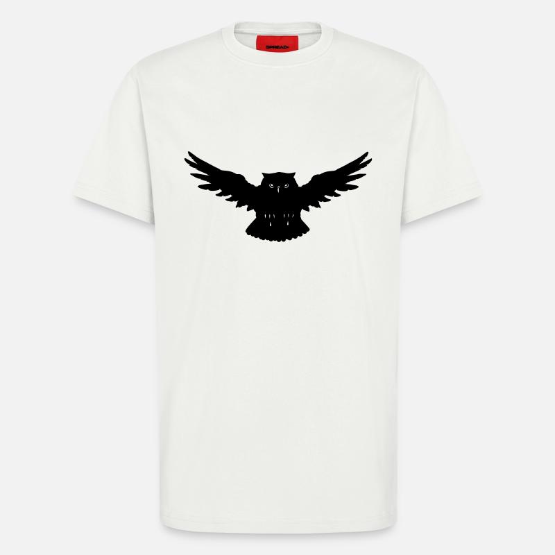 Eule im Angriff - T-Shirt - made by SPREAD - OFF WHITE