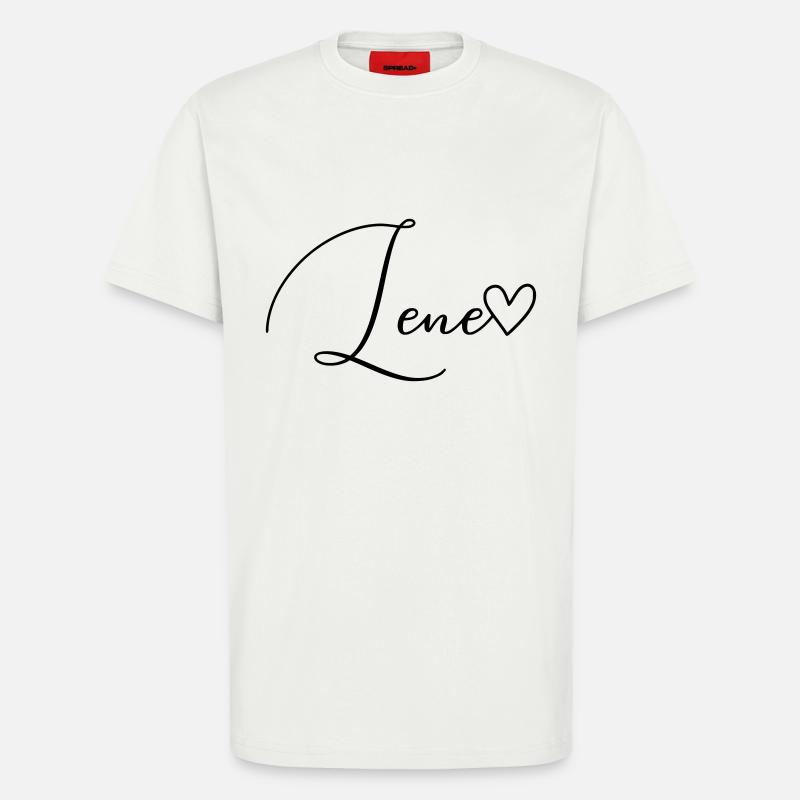 Lene Name Vorname Mädchen - T-Shirt - made by SPREAD - OFF WHITE